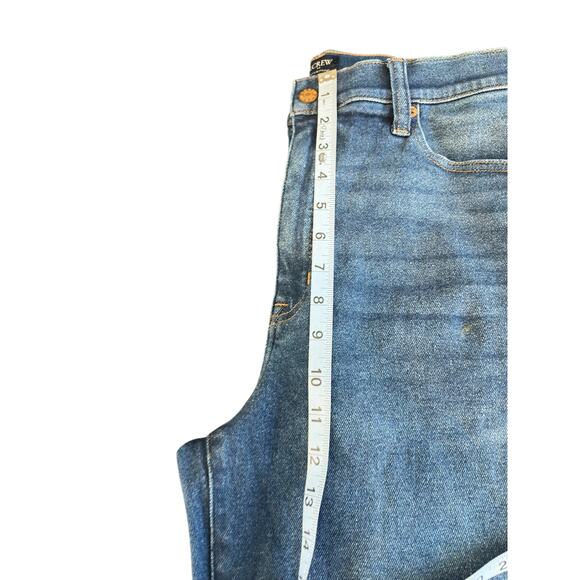 J.Crew Indigo Wash Signature Stretch High Rise Stovepipe Straight Jean Size 31 - Picture 9 of 11